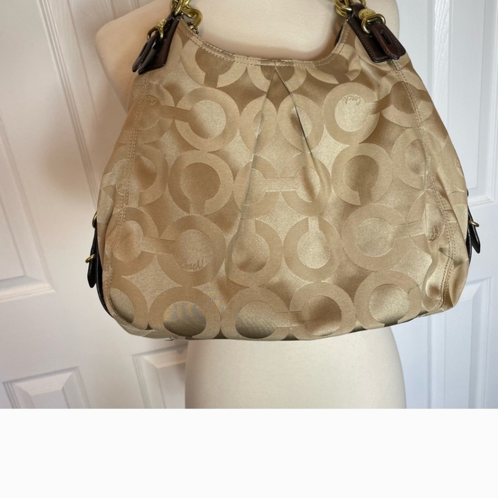 Coach Mia Opt Art Satin Shoulder Bag.